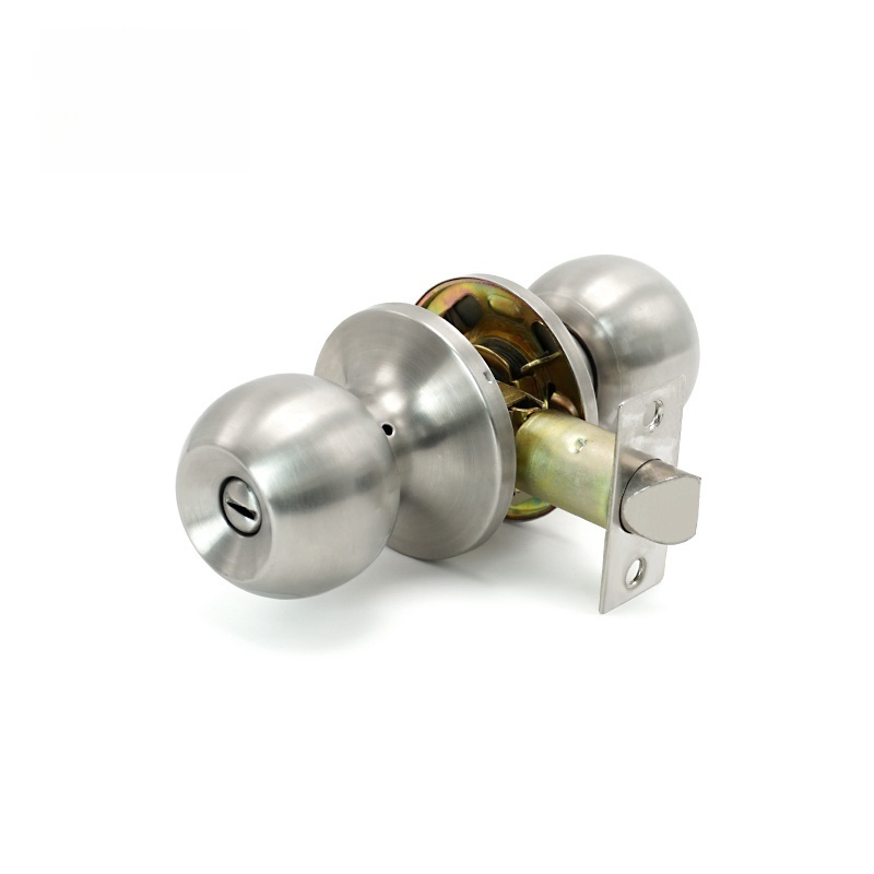 2026 607 Ss Bk Cylindrical Knob Lock with Deadbolt Lock USA Canada Australia Style Door Lock Tubular Lever Door Handle