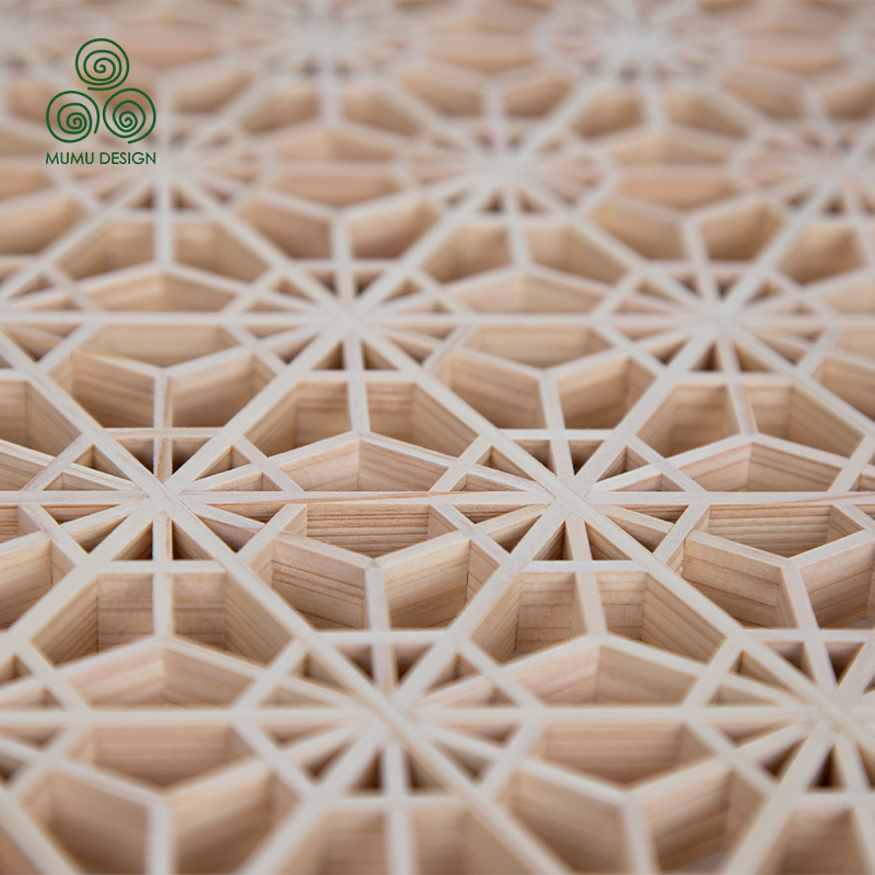 Artisan Wood Decorative Wall Screen Panel Kumiko