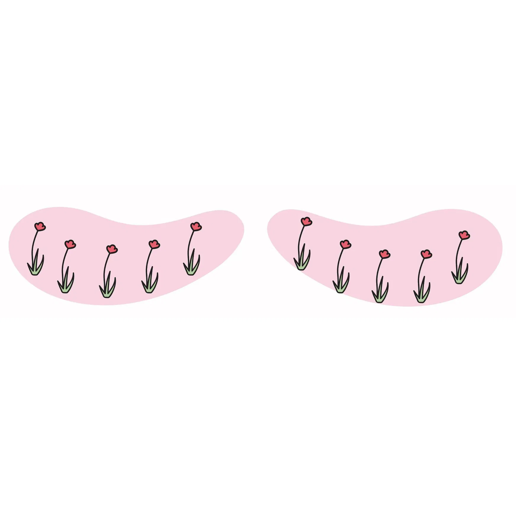 Custom Logo Printed Medical Grade Silicone Gel Eye Patch for Eye Beauty