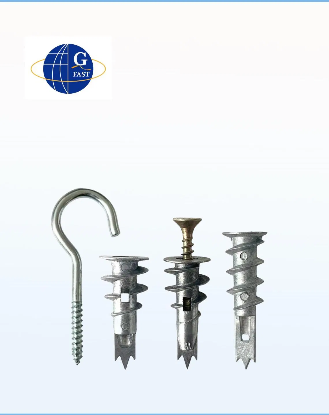 Zinc Self Drilling Drywall Anchors with Screws Wall Anchors