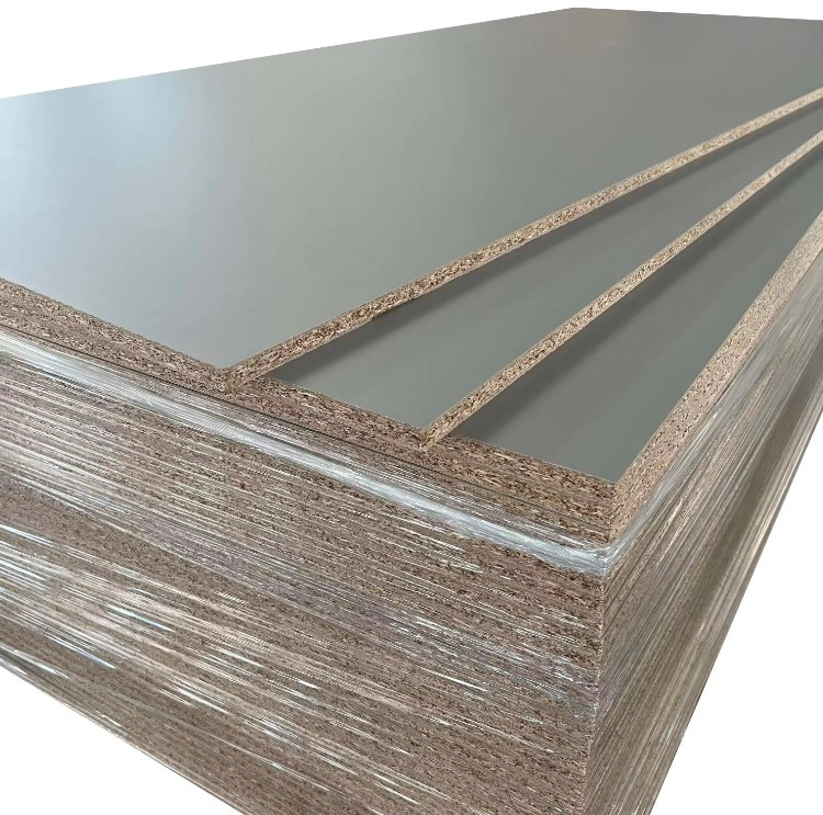 New Design Manufacturer Semi-Finished Furniture Melamine Lvp Ebs Biz Standard Film Faced Sheet Ecological Office Furniture Particle Board Chipboard