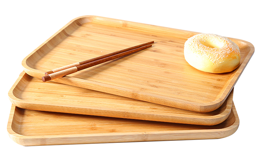 Perfect Bamboo Food Plate Fruit Tray Rectangular Food Serving Tray