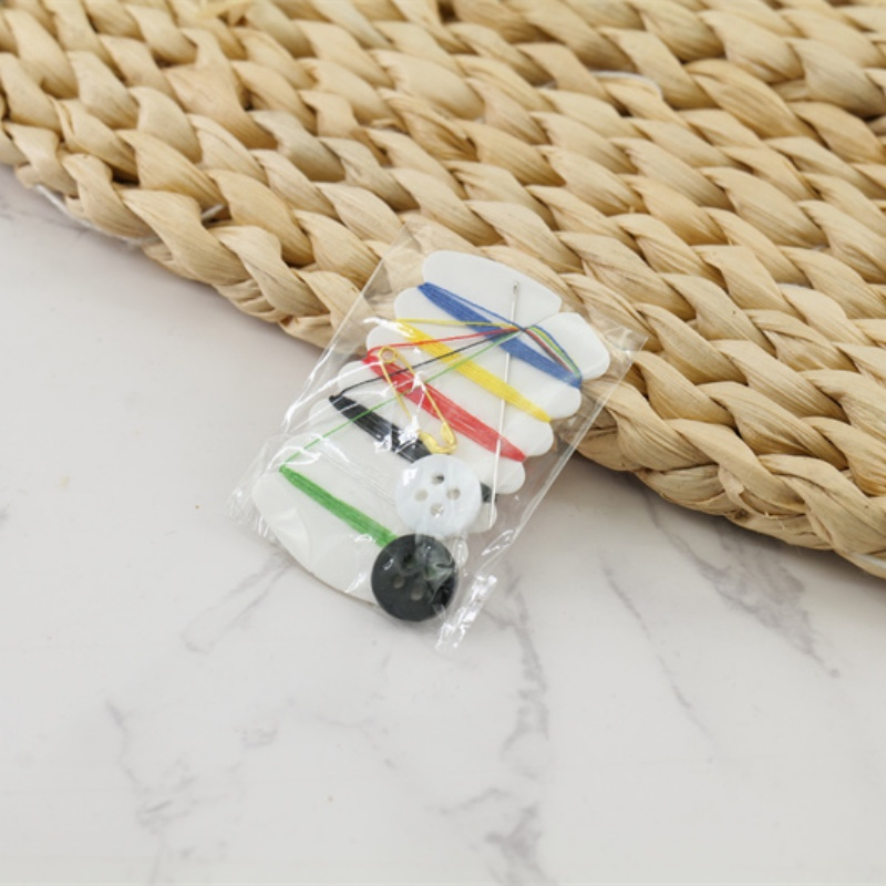 Hotel Sewing Kit for Guest Convenience with 6 Color Threads