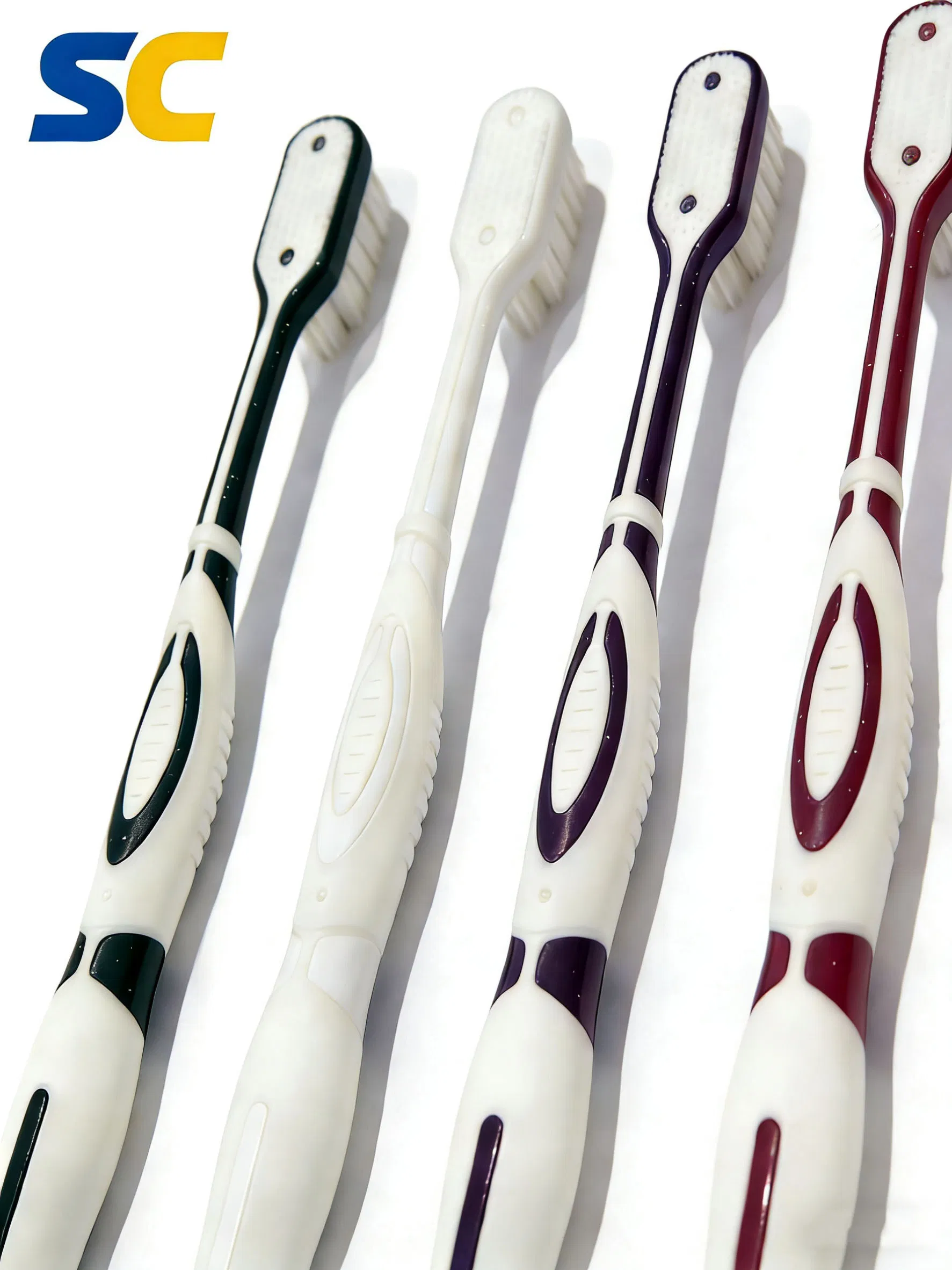 Beautiful Plastic Manual with Personalized Logo Color Contrast Design OEM Toothbrush