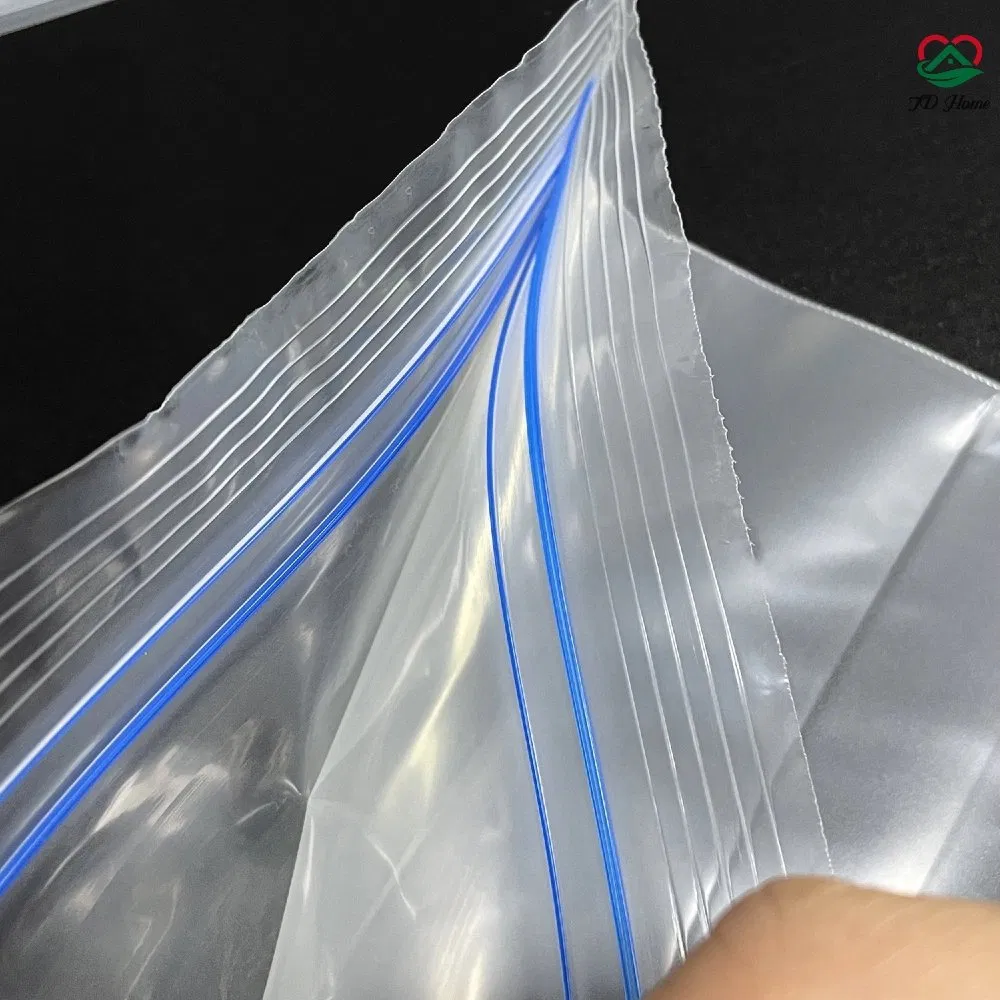 Custom Seal Zip Lock Double Zipper Food Packaging Grip Seal Plastic Bag