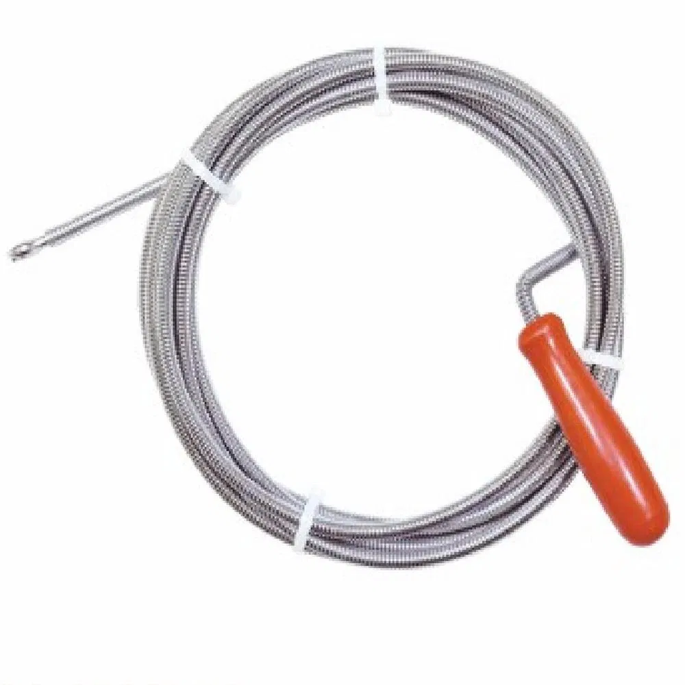 Гибкий трос для прочистки канализации с пластиковой ручкой
