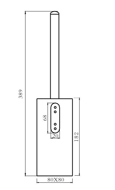 Stainless Steel Standing Toliet Brush Holder Mx-Ls94p