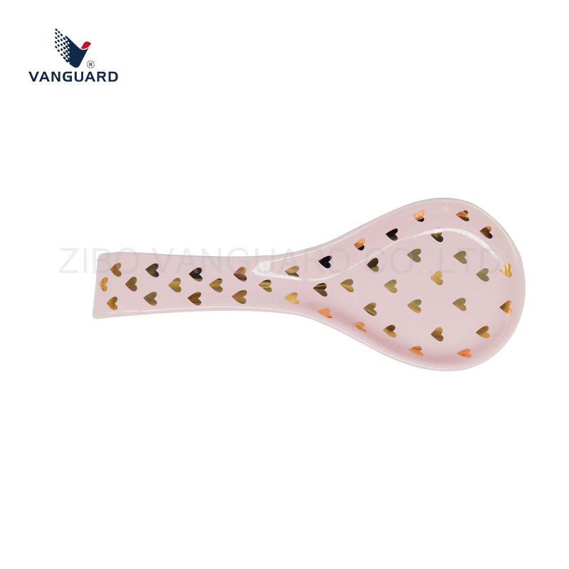 Christmas Large Porcelain Spoon Custom Printing Ceramic Soup Spoon for Festival