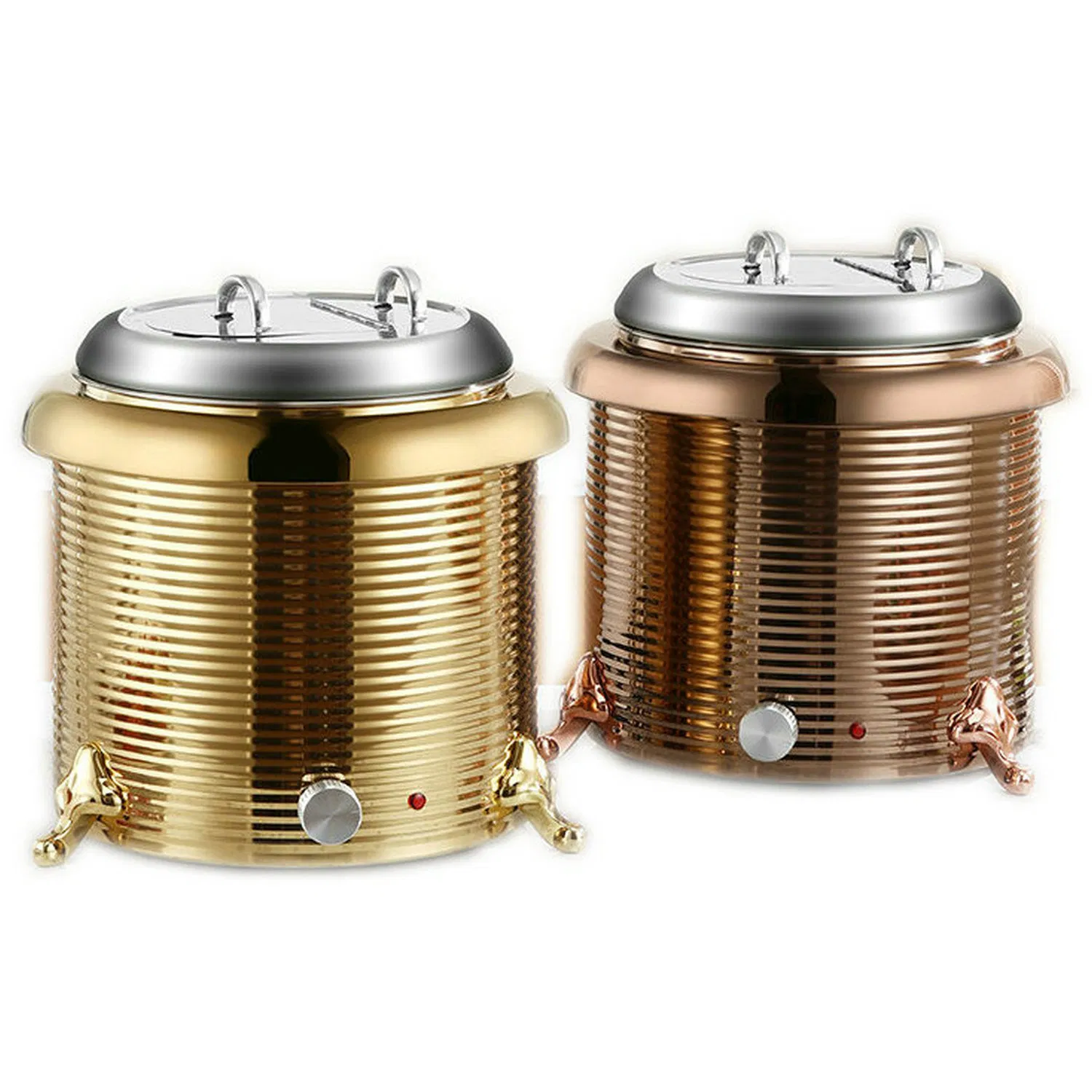 Stainless Steel 13L Capacity Thermal Insulation Soup Kettle Straight Screw Shape