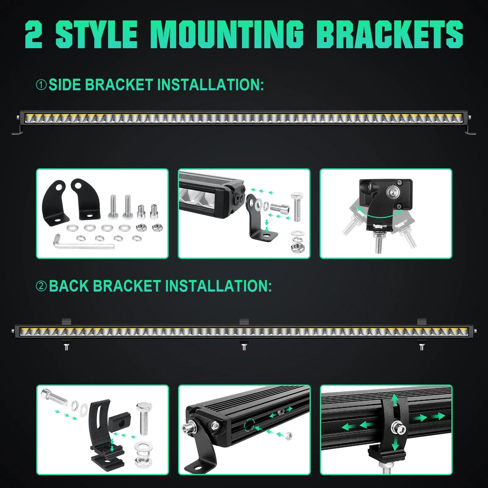 Светодиодная линейка 55 дюймов, 150 Вт, IP67