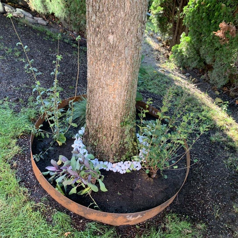 Outdoor Metal Lawn Edging Border Corten Steel Garden Edge