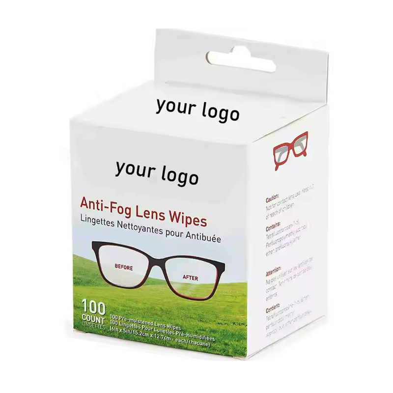 Top Care Anti Fog Wet Strength Tissue Paper Wipe Premoistened Lens Cleaning Wipes