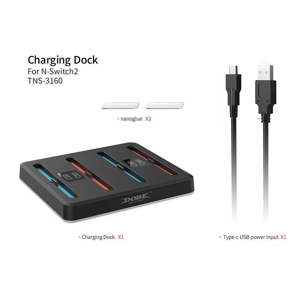 Wholesale Dobe Tns-3160 Charge Dock Controller Charging Station for Switch 2 Joy-Con Gamepad