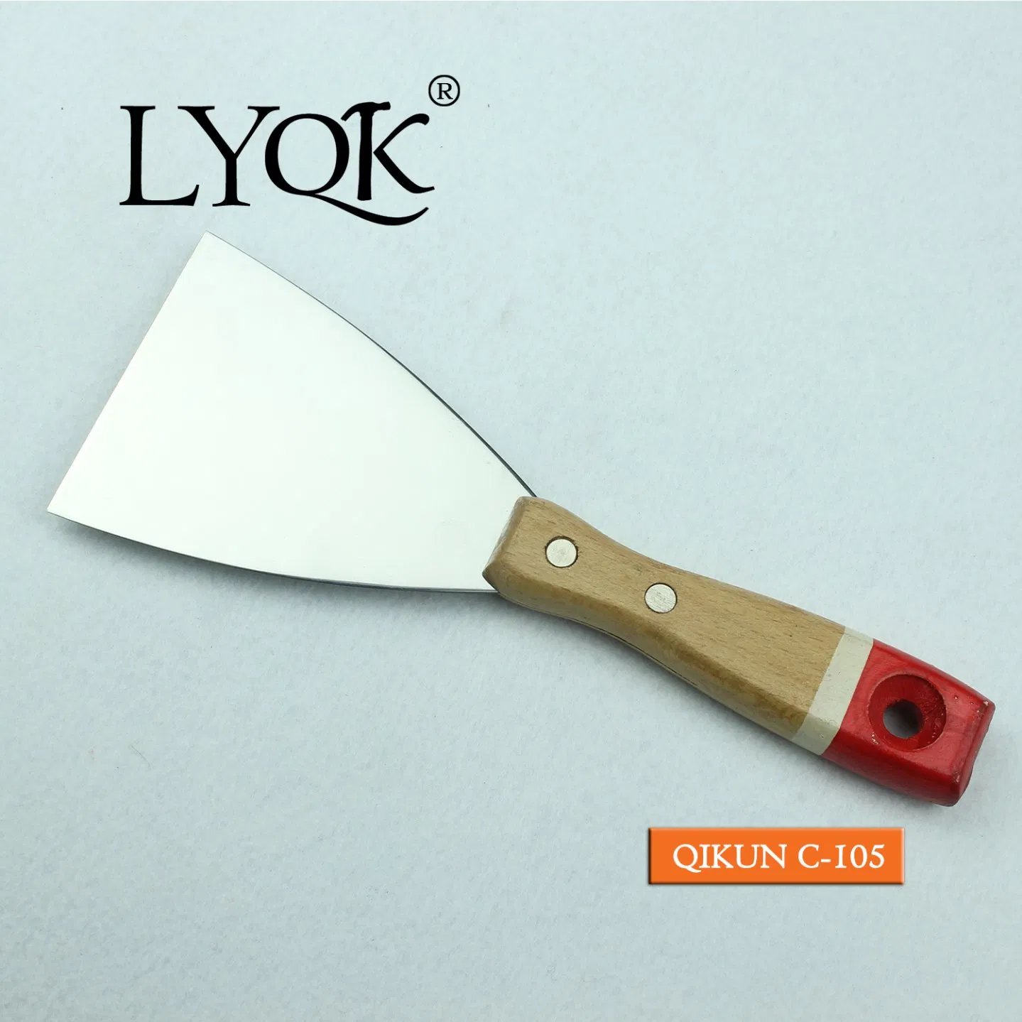 C-103 Construction Decoration Paint Hand Tools Wooden Handle Mirror Polished Scraper