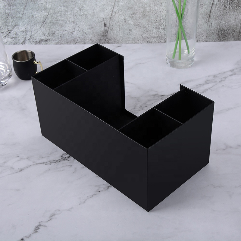 Eco-Friendly Multi Functional Metal Stainless Steel Bar Napkin Holder Tidy Bar Dispenser Kitchen Organizer Bar Caddy for Anchor Distilling Company