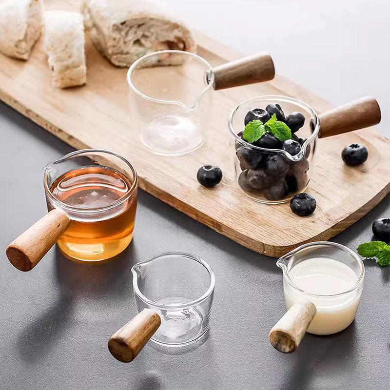 Japanese Style Mini Sauce Sharing Cup with Wooden Handle