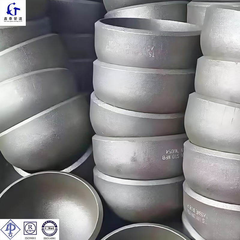 Customizable Oil & Gas Pipeline Anti-Corrosion Heavy-Duty ASME B16.9 Carbon Steel 20# A105 Stainless Steel 304/321/316 High Pressure Pipe Cap