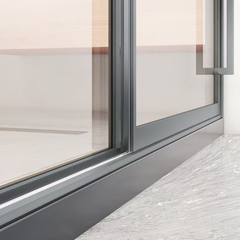 Custom-Made High-Quality Bathroom Aluminum Frame Glass Sliding Door by The Manufacturer
