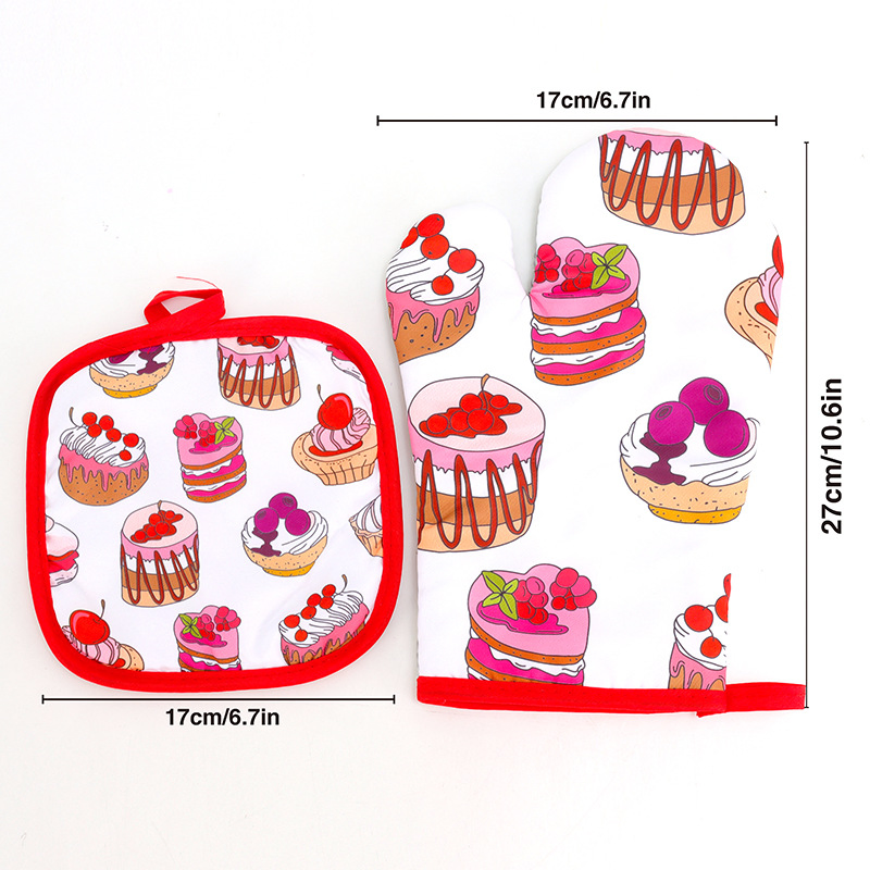 Best-Selling Baking Oven Baking Tray Heat Insulation Gloves, High-Temperature Resistant and Anti-Scalding Gloves