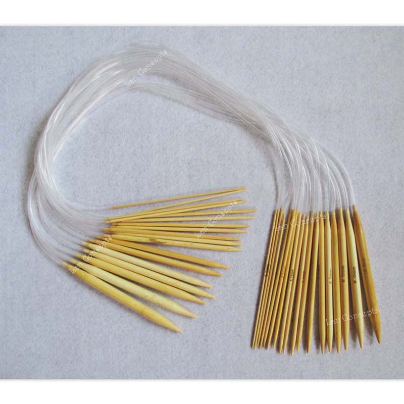 6 Sizes Aluminum Crochet Hook Knitting Needles Plastic Handle