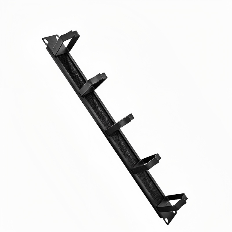 19-Inch Metal Cable Management Holder Rush Type with Ring