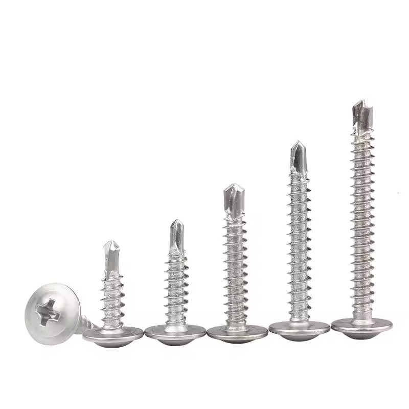 St4.2 Wafer Head Self Drilling Screw Ss410 Self Drilling Screws for Metal