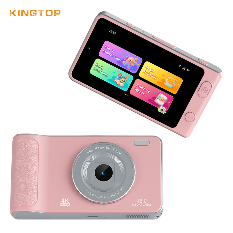 Детская цифровая камера 64GB 4K, компактный дизайн