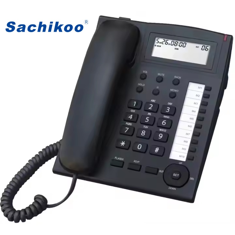 Multifunctional Wired Office & Home Telephone Set Hotel Suitable with Caller ID Corded Telephones for Home & Office Use