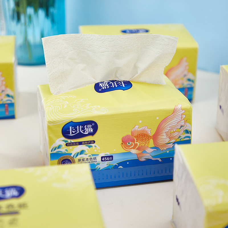 Embossed Bag 2-3 Ply 70-200 Sheets Facial Tissue