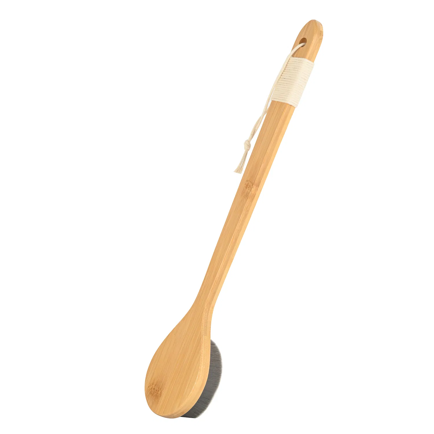 Wooden Bath Brush, Bamboo Long Handle Back Scrubber Brush, Dry Body Brush, Eco Friendly Bath Brush, Body Washing Brush, Natural Body Brush