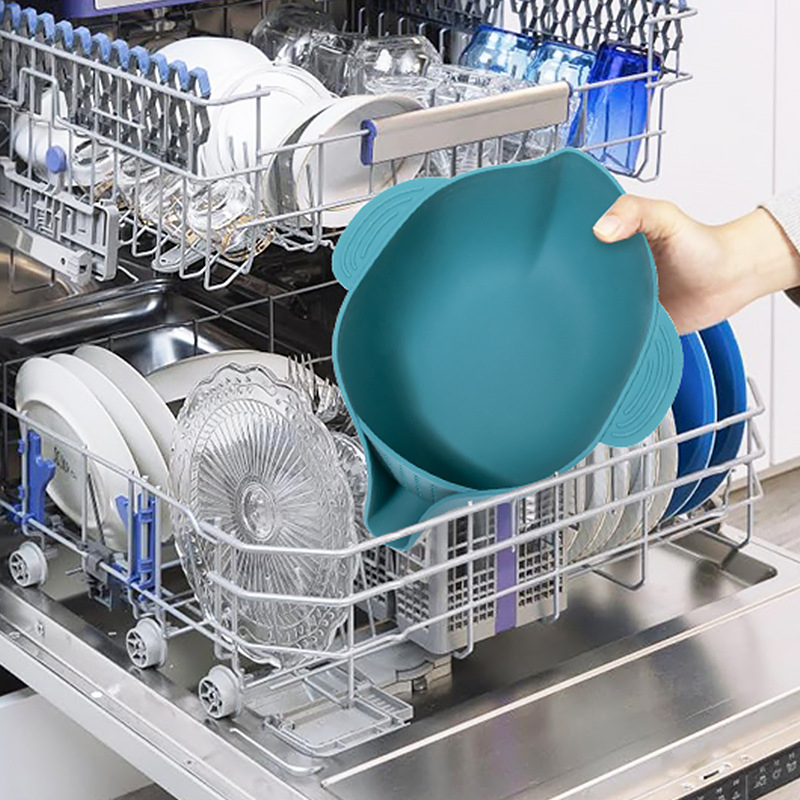 New Kitchen Food-Grade Silicone High-Temperature Fruit Salad Drain Wash Basket