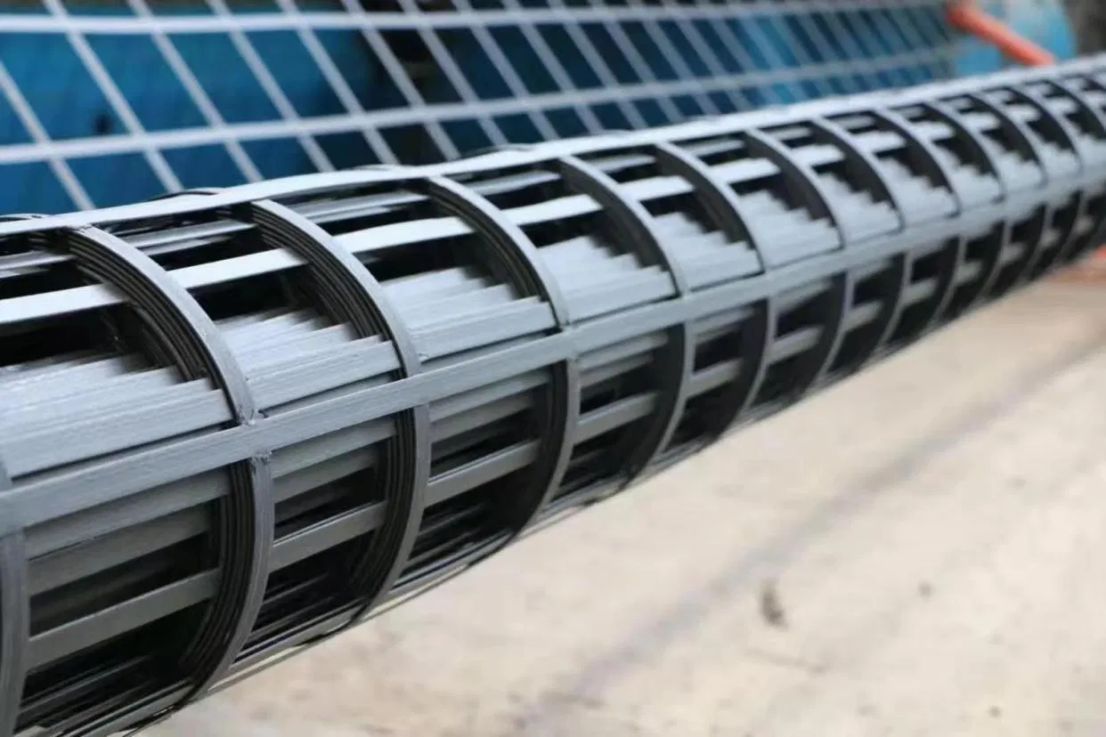 Steel Plastic Geogrid for Retaining Wall Support, with Strong Support Force for Highways, Railways, Bridge Piers