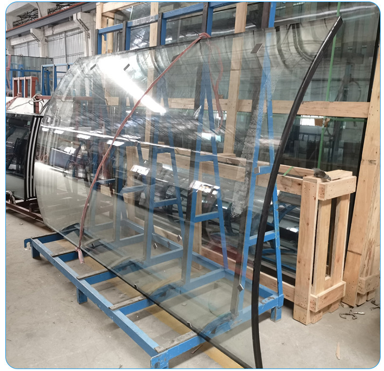 Durable Tempered Curved Glass - Ideal for Insulated Curtain Walls