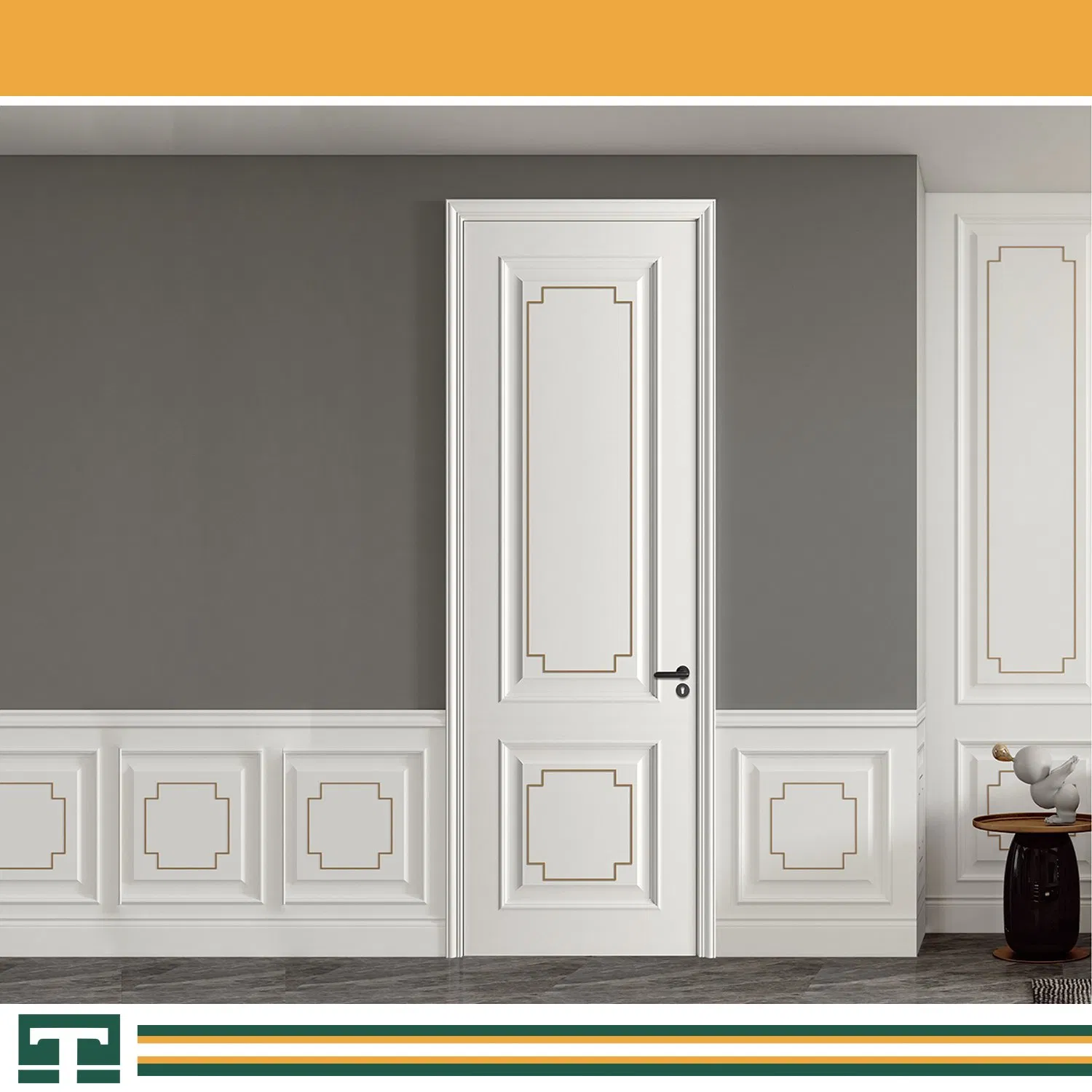 Modern Interior Room Main High Quality Hotel Aluminium Wooden Solid Wood WPC PVC Soundproof Sliding Outside Carbon Crystal Waterproof Fire Rated House Door