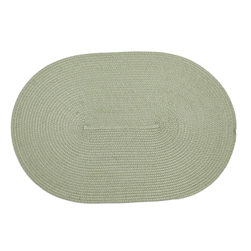Oval Shaped 17.3” L X 11.8” W PP Woven Placemat