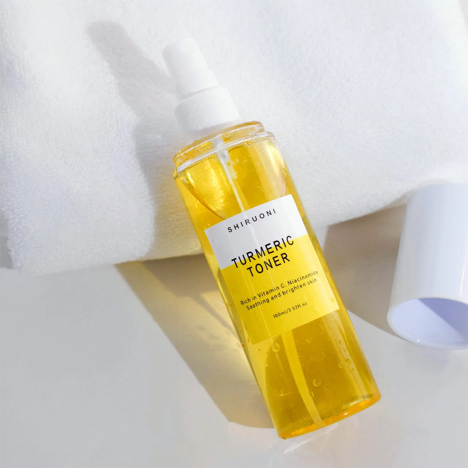 Private Label Natural Organic Turmeric Brightening Dark Spots Remove Face Toner Serum Cream Mask Cleanser Tumeric Skin Care Set
