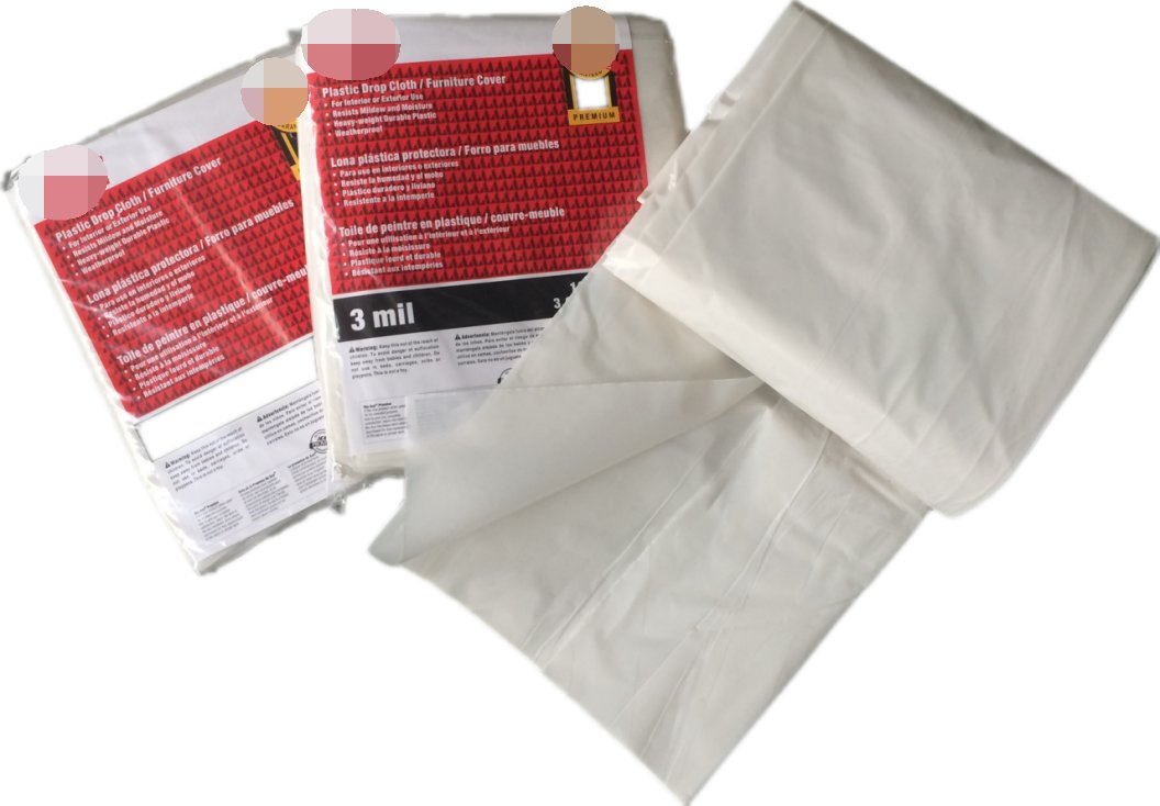 Leakproof Plastic Painter Drop Cloths