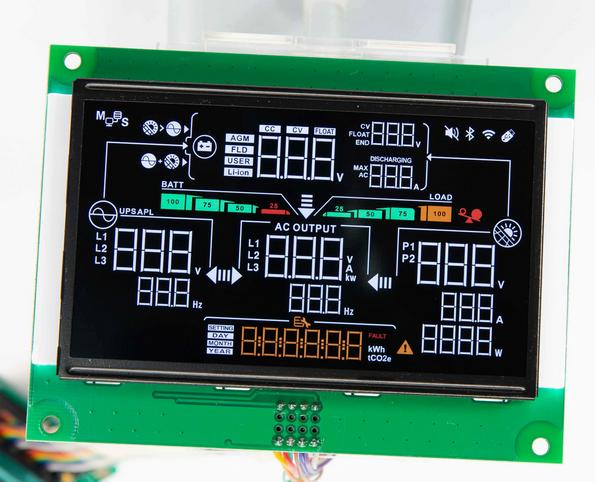 Custom Segment LCD Panel Va Monochrome LCD Module for EV Automotive