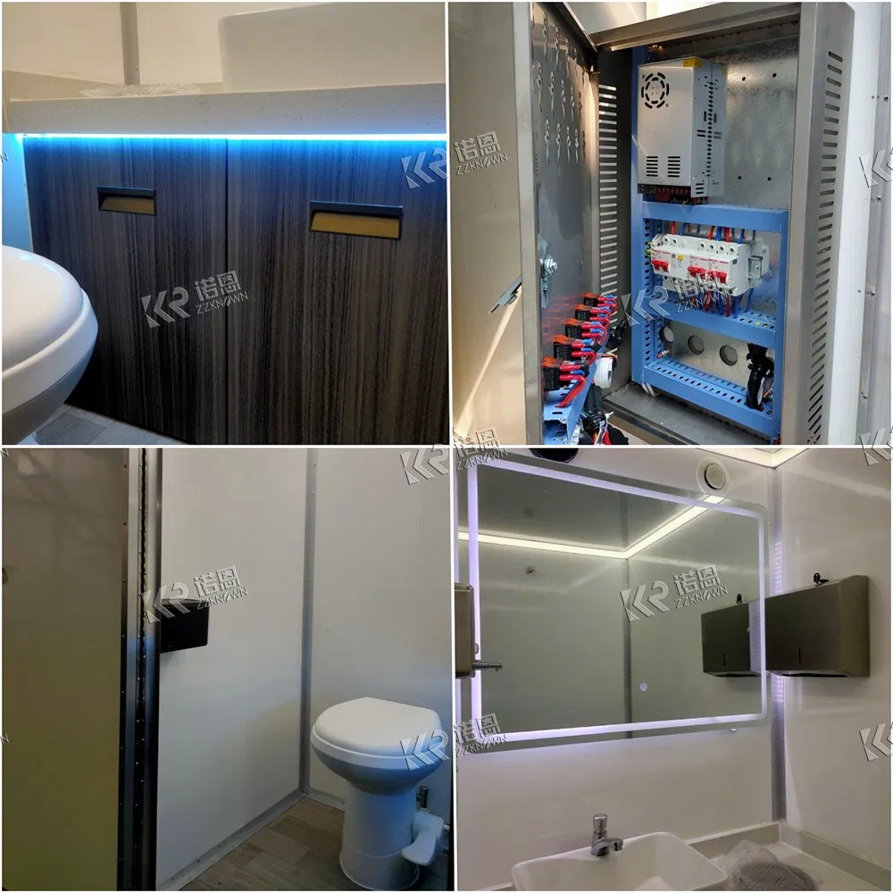 Europe Standard Portable Toilet Trailer Shower Rooms Outdoor Camping Mobile Toilet Trailer Luxury Restroom Trailer