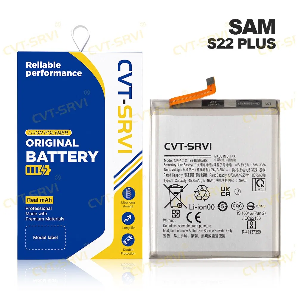 Оригинальный аккумулятор CVT для Samsung S22 Plus, S23 Fe, S24 Ultra