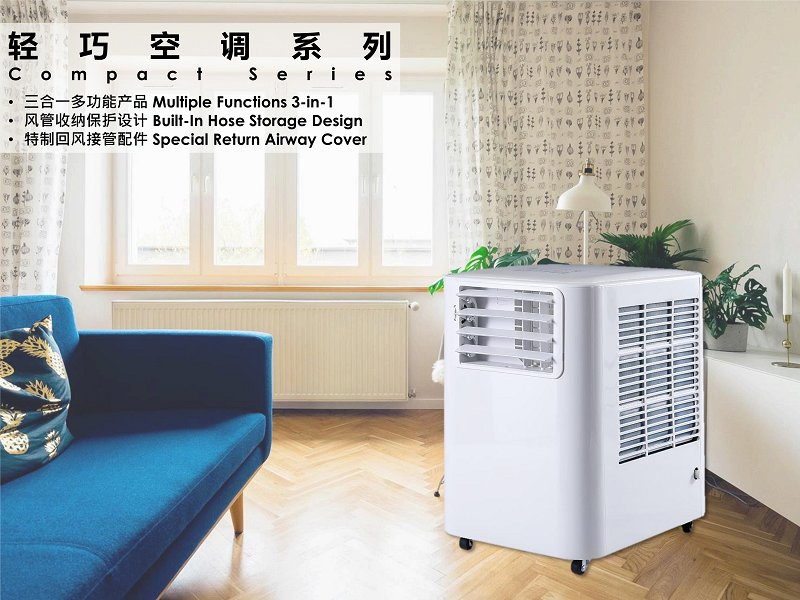 Remote Control 9000BTU Portable Air Conditioner Powerful Cooler Without Water Tank