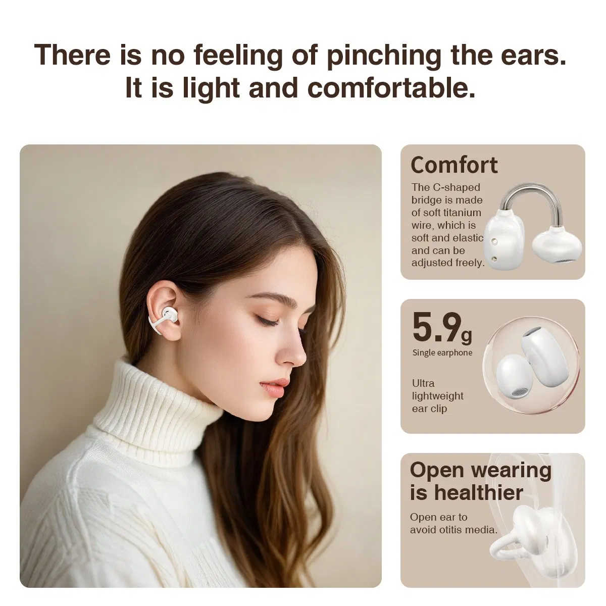 Беспроводные наушники Hileo Hi85 с заушным креплением