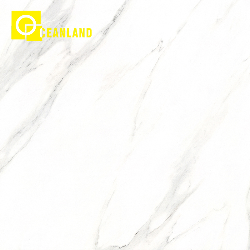 18X18 White Polished Porcelain External Wall Tiles