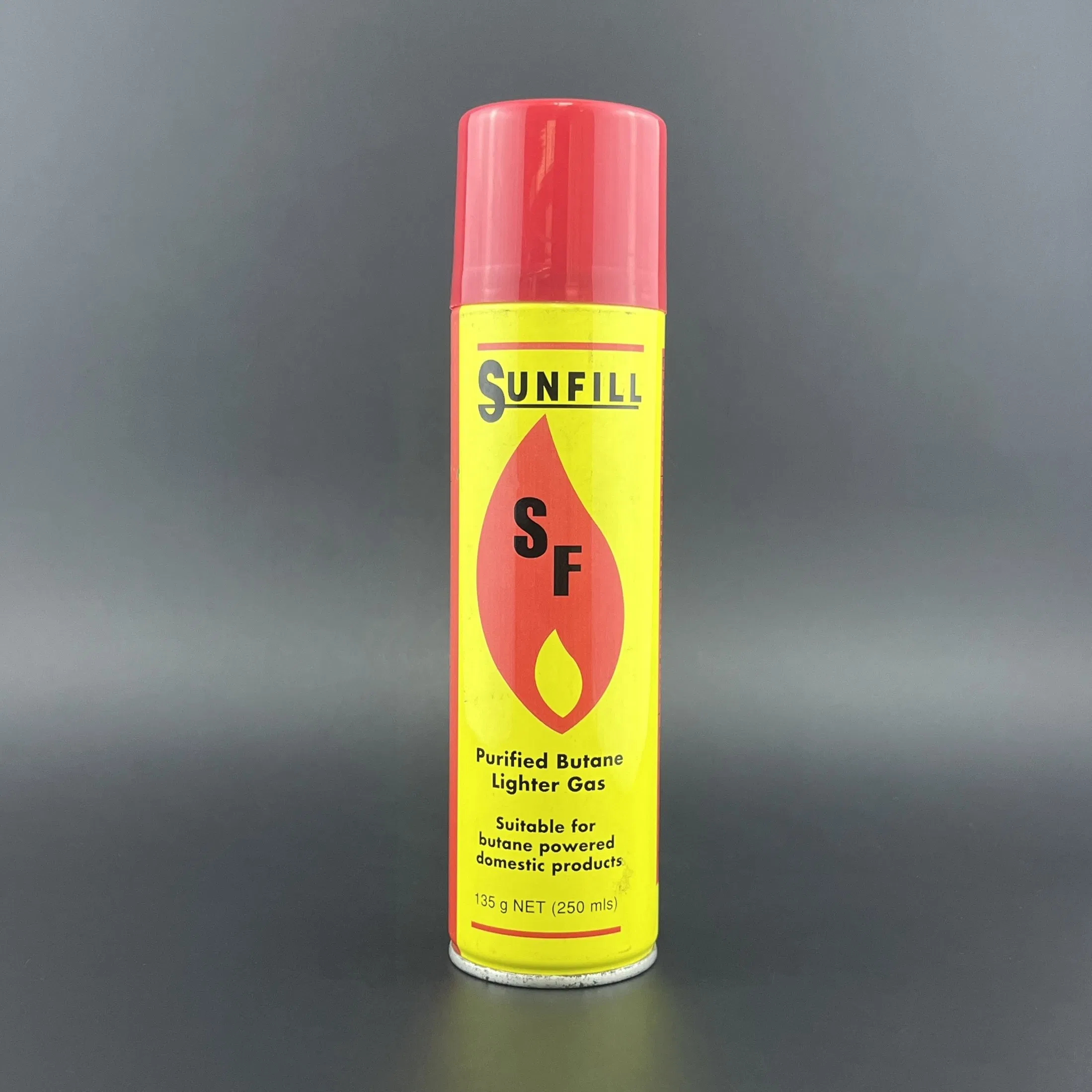 250ml Butane Gas Refillable Lighter Fuel with 5PC Butane Refill Adapter