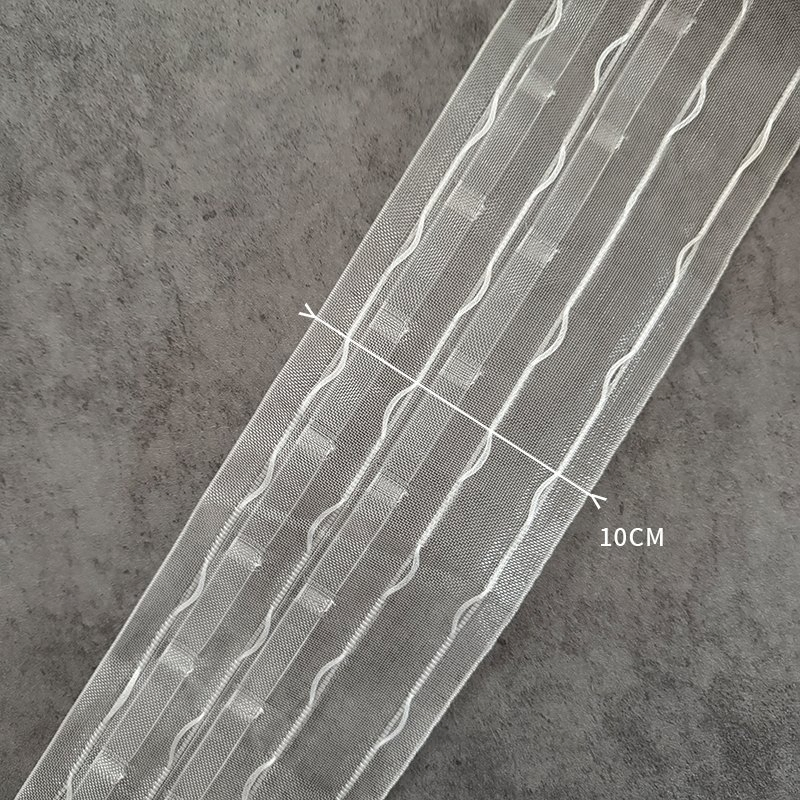 Manufacture High Quality Transparent Ripple Fold Curtain Tape