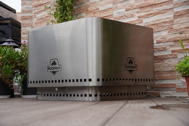 Портативная дровяная печь-камин из нержавеющей стали