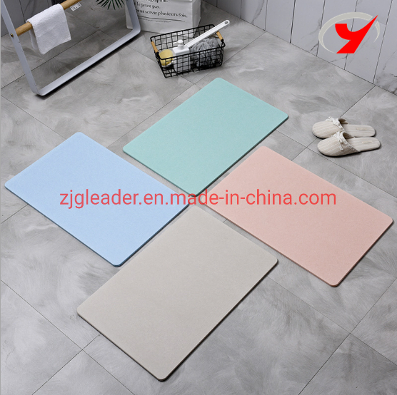 Zjgleader Small Size Diatomite Mat Bath Anti-Slip Mat SGS/CE Verified Mat