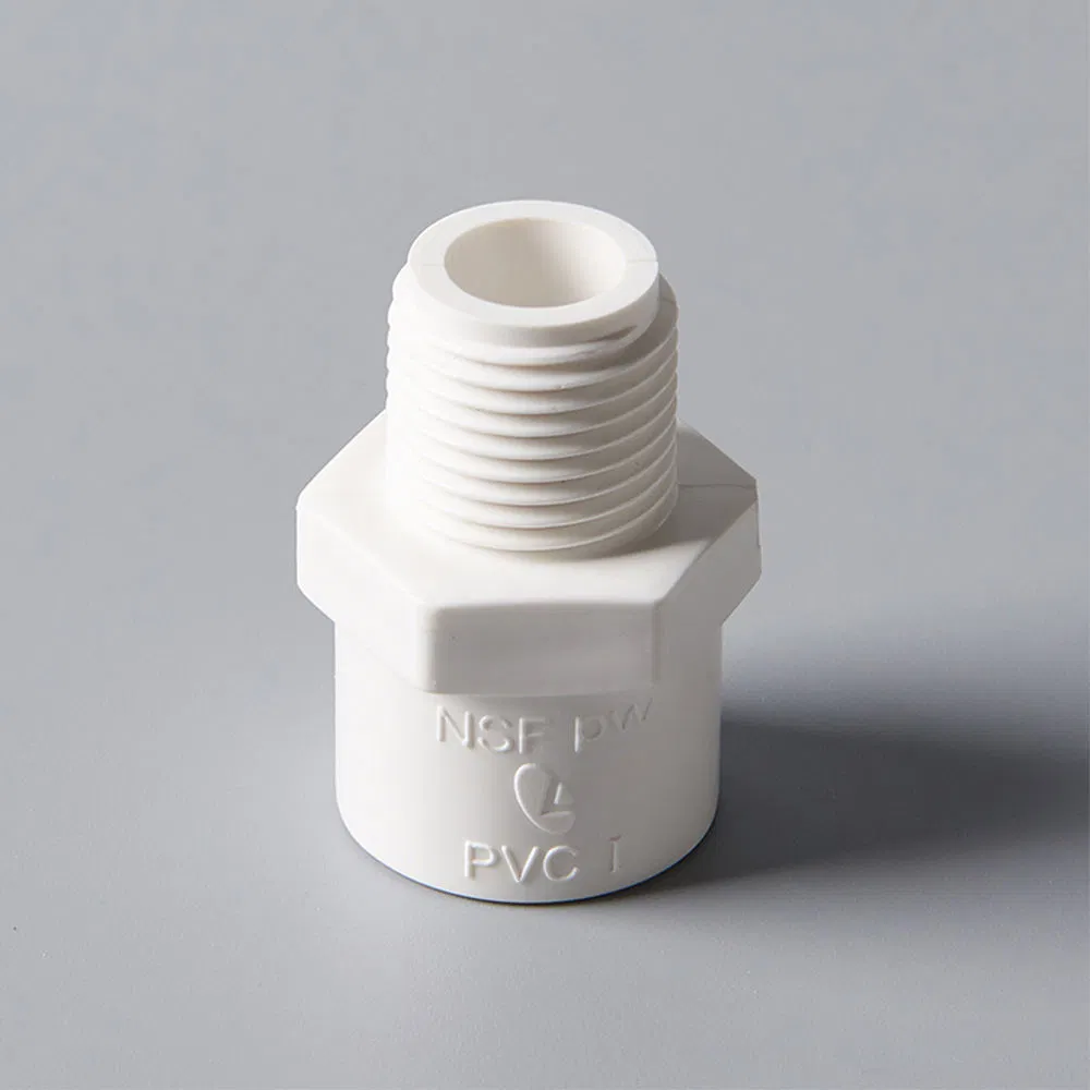 Durable ASTM D2466 Sch40 PVC Male Threaded Water Pipe Adapter