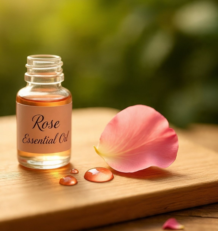 Luxury Rose Body Massage Oil Hydrating Firming for Silky Smooth Youthful Skin