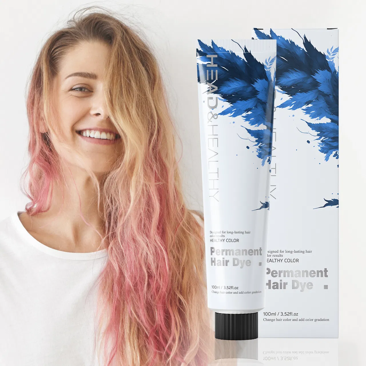 Custom Pack Hair Dye Shampoo Cream 100ml for Beautiful Color